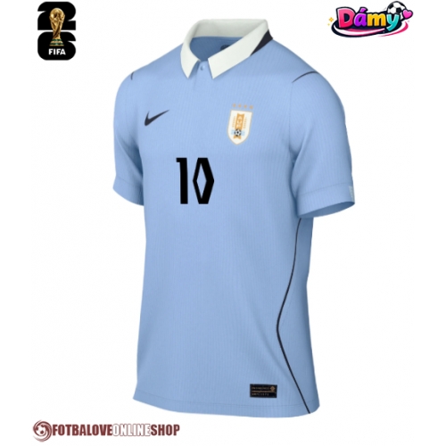 Uruguay Giorgian de Arrascaeta #10 Domácí Dres pro Dámy MS 2026 Krátkým Rukávem