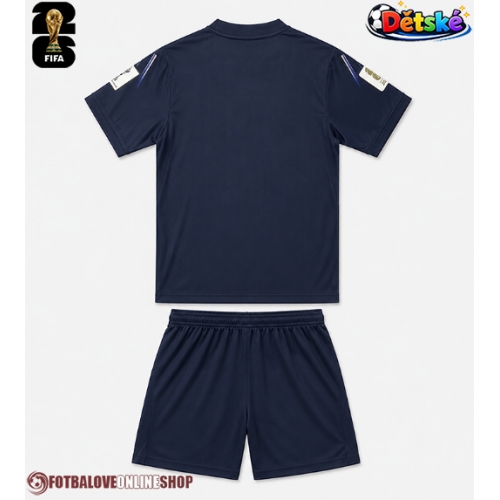 Uruguay Venkovní dres komplet pro Děti MS 2026 Krátkým Rukávem (+ Krátké kalhoty)