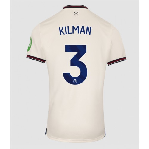 West Ham United Max Kilman #3 Venkovní Dres 2025-26 Krátkým Rukávem West Ham United Max Kilman #3 Venkovní Dres 2025-26 Krátkým Rukávem