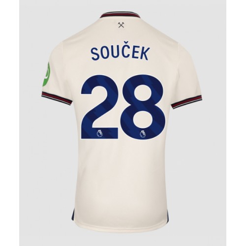 West Ham United Tomas Soucek #28 Venkovní Dres 2025-26 Krátkým Rukávem West Ham United Tomas Soucek #28 Venkovní Dres 2025-26 Krátkým Rukávem