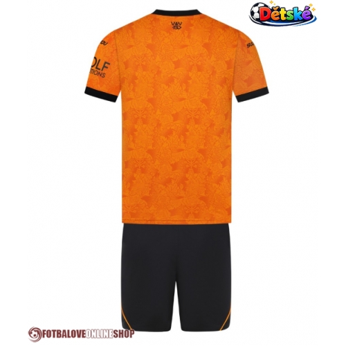 Wolves Domácí dres komplet pro Děti 2026-27 Krátkým Rukávem (+ Krátké kalhoty)