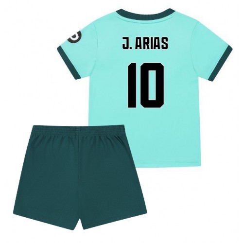 Wolves Jhon Arias #10 Venkovní dres komplet pro Děti 2025-26 Krátkým Rukávem (+ Krátké kalhoty) Wolves Jhon Arias #10 Venkovní dres komplet pro Děti 2025-26 Krátkým Rukávem (+ Krátké kalhoty)