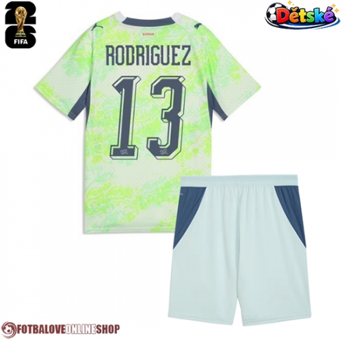 Švýcarsko Ricardo Rodriguez #13 Venkovní dres komplet pro Děti MS 2026 Krátkým Rukávem (+ Krátké kalhoty)
