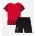 AC Milan Domácí dres komplet pro Děti 2024-25 Krátkým Rukávem (+ Krátké kalhoty)