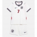 Anglie Bukayo Saka #7 Domácí dres komplet pro Děti MS 2026 Krátkým Rukávem (+ Krátké kalhoty)
