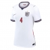 Anglie Declan Rice #4 Domácí Dres pro Dámy MS 2026 Krátkým Rukávem