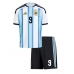 Argentina Julian Alvarez #9 Domácí dres komplet pro Děti MS 2026 Krátkým Rukávem (+ Krátké kalhoty)