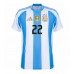 Argentina Lautaro Martinez #22 Domácí Dres Copa America 2024 Krátkým Rukávem