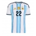 Argentina Lautaro Martinez #22 Domácí Dres pro Dámy MS 2026 Krátkým Rukávem