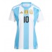 Argentina Lionel Messi #10 Domácí Dres pro Dámy Copa America 2024 Krátkým Rukávem