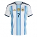 Argentina Rodrigo De Paul #7 Domácí Dres MS 2026 Krátkým Rukávem