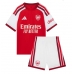 Arsenal Bruno Guimaraes #39 Domácí dres komplet pro Děti 2026-27 Krátkým Rukávem (+ Krátké kalhoty)