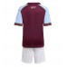 Aston Villa Domácí dres komplet pro Děti 2025-26 Krátkým Rukávem (+ Krátké kalhoty)
