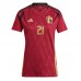 Belgie Timothy Castagne #21 Domácí Dres pro Dámy ME 2024 Krátkým Rukávem