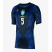 Brazílie Casemiro #5 Venkovní Dres pro Dámy MS 2026 Krátkým Rukávem