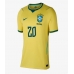 Brazílie Lucas Paqueta #20 Domácí Dres pro Dámy MS 2026 Krátkým Rukávem