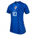 Chorvatsko Luka Modric #10 Venkovní Dres pro Dámy MS 2026 Krátkým Rukávem