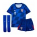 Chorvatsko Mario Pasalic #15 Venkovní dres komplet pro Děti ME 2024 Krátkým Rukávem (+ Krátké kalhoty)