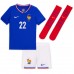 Francie Theo Hernandez #22 Domácí dres komplet pro Děti ME 2024 Krátkým Rukávem (+ Krátké kalhoty)