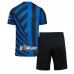 Inter Milan Domácí dres komplet pro Děti 2024-25 Krátkým Rukávem (+ Krátké kalhoty)