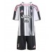 Juventus Pierre Kalulu #15 Domácí dres komplet pro Děti 2025-26 Krátkým Rukávem (+ Krátké kalhoty)