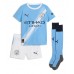 Manchester City Erling Haaland #9 Domácí dres komplet pro Děti 2025-26 Krátkým Rukávem (+ Krátké kalhoty)