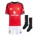 Manchester United Bruno Fernandes #8 Domácí dres komplet pro Děti 2025-26 Krátkým Rukávem (+ Krátké kalhoty)