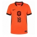 Nizozemsko Donyell Malen #18 Domácí Dres pro Dámy MS 2026 Krátkým Rukávem