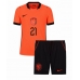 Nizozemsko Frenkie de Jong #21 Domácí dres komplet pro Děti MS 2026 Krátkým Rukávem (+ Krátké kalhoty)