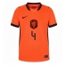 Nizozemsko Virgil van Dijk #4 Domácí Dres pro Dámy MS 2026 Krátkým Rukávem