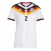 Německo Antonio Rudiger #2 Domácí Dres pro Dámy MS 2026 Krátkým Rukávem
