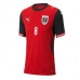 Rakousko David Alaba #8 Domácí Dres pro Dámy MS 2026 Krátkým Rukávem
