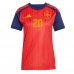 Španělsko Pedri Gonzalez #20 Domácí Dres pro Dámy MS 2026 Krátkým Rukávem