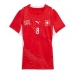 Švýcarsko Remo Freuler #8 Domácí Dres pro Dámy MS 2026 Krátkým Rukávem