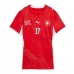 Švýcarsko Ruben Vargas #17 Domácí Dres pro Dámy MS 2026 Krátkým Rukávem